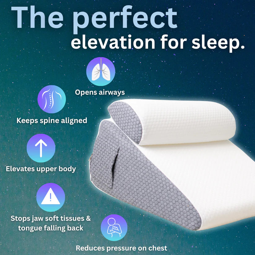 The Craftplace Wedge Pillow + Free 100% Light Blocking Silk Sleep Mask