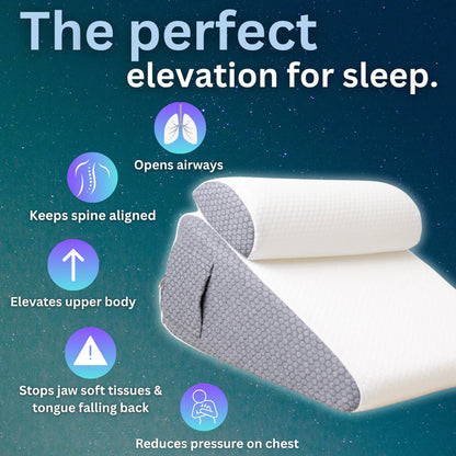 The Craftplace Wedge Pillow + Free 100% Light Blocking Silk Sleep Mask