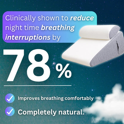 The Craftplace Wedge Pillow + Free 100% Light Blocking Silk Sleep Mask