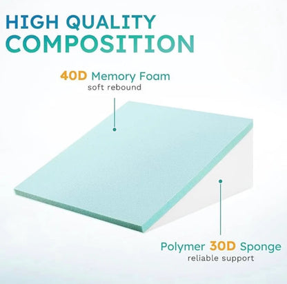 The Craftplace Wedge Pillow + Free 100% Light Blocking Silk Sleep Mask