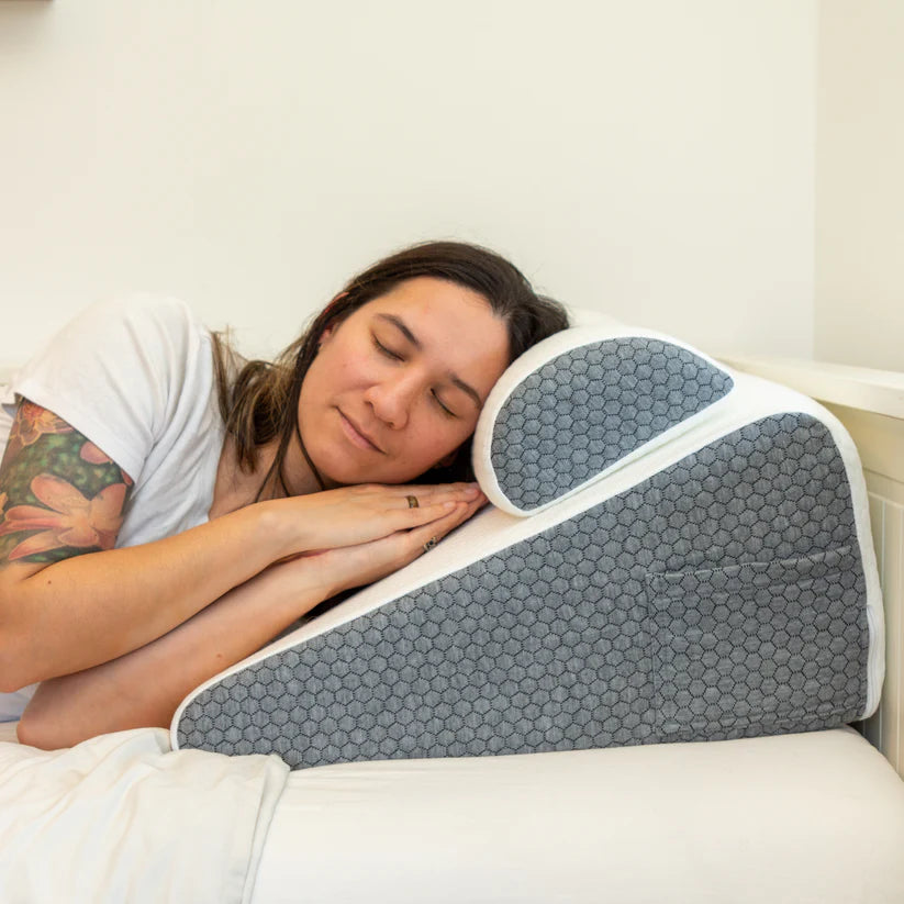 The Craftplace Wedge Pillow + Free 100% Light Blocking Silk Sleep Mask