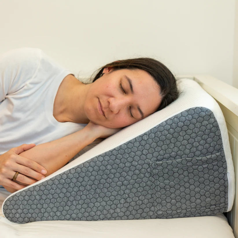 The Craftplace Wedge Pillow + Free 100% Light Blocking Silk Sleep Mask